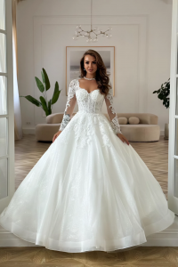 Свадебное платье SS263 без шлейфа 